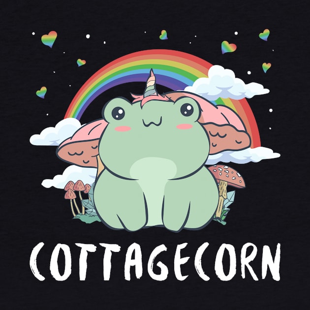 Cottagecore Aesthetic Kawaii Frog Unicorn Frogcore by Alex21